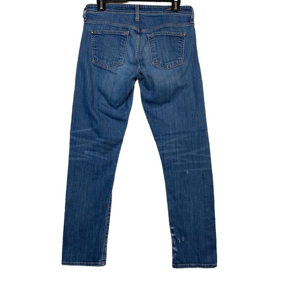 Pilcro Anthropologie Hyphen Straight Leg Distressed Jeans Size 26 - Picture 5 of 9